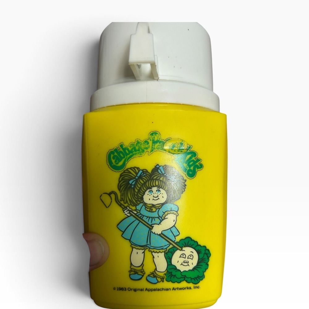 Vintage 1983 Cabbage Patch Kids Thermos - Retro 80s Lunchbox Thermos